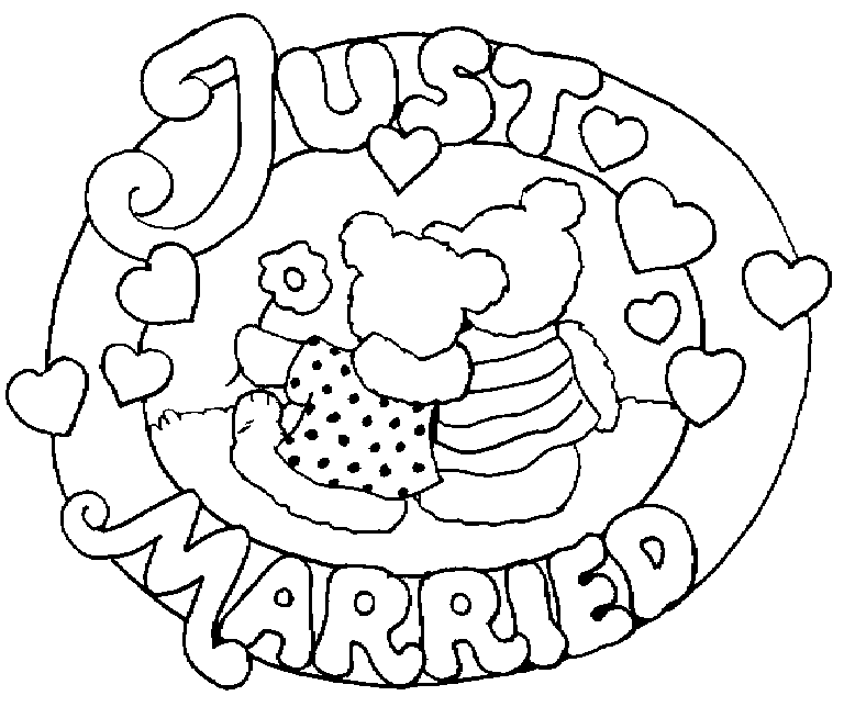 disegni matrimonio da colorare