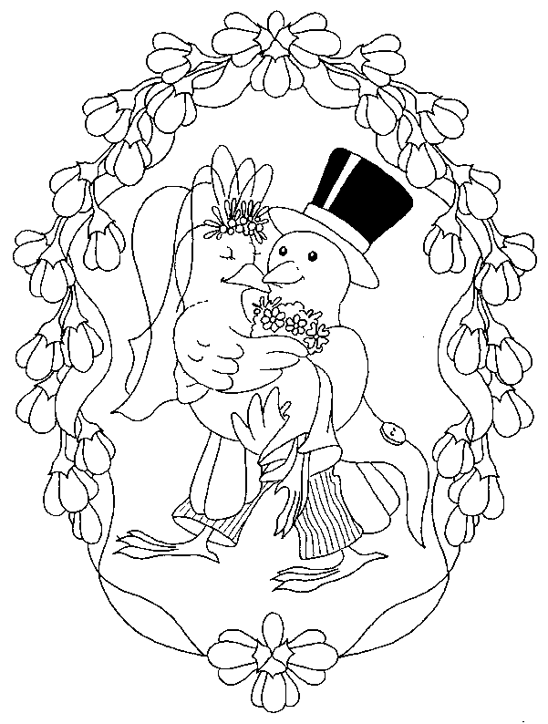 disegni matrimonio da colorare