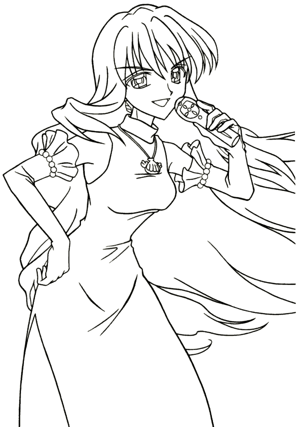 disegni mermaid melody da colorare