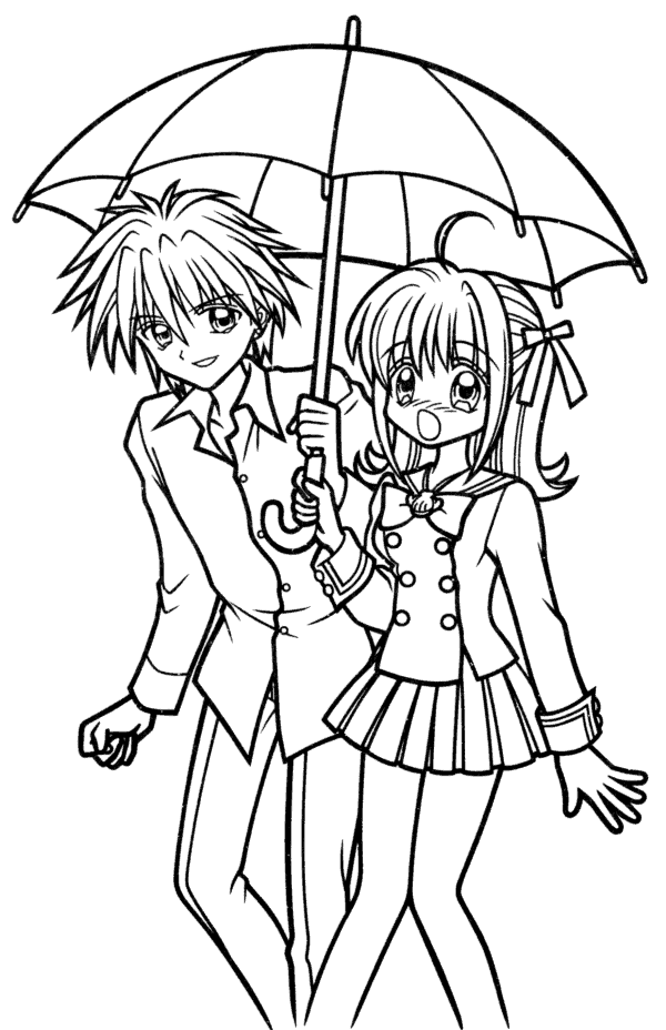 disegni mermaid melody da colorare