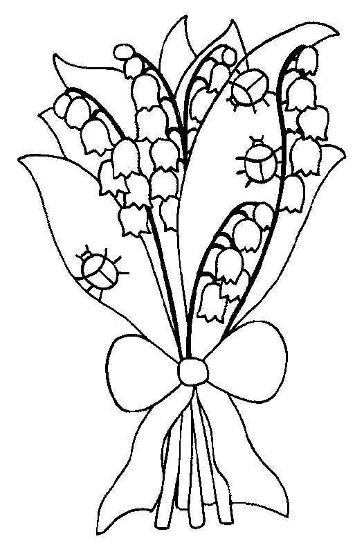 disegni mughetto da colorare