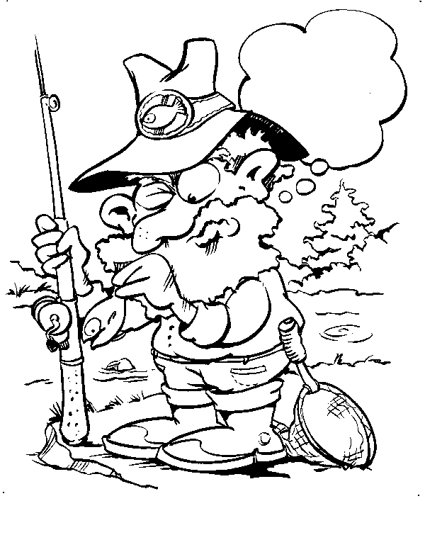 disegni pescare da colorare