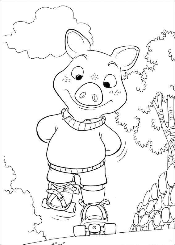 disegni piggly da colorare