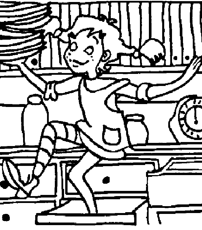 disegni pippi calzelunghe da colorare