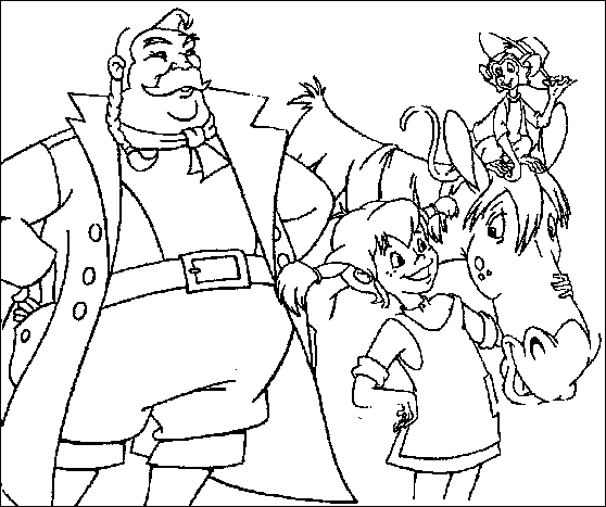 disegni pippi calzelunghe da colorare