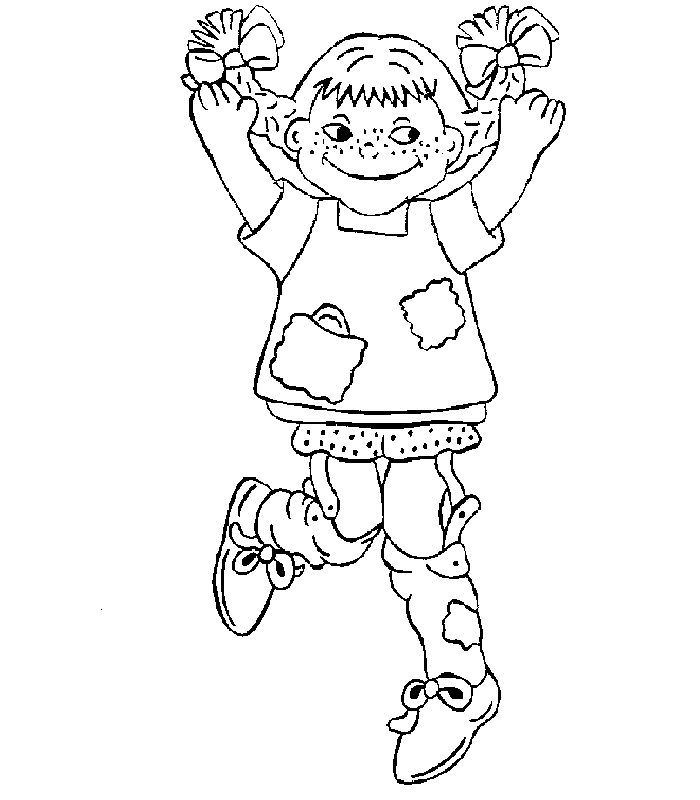 disegni pippi calzelunghe da colorare