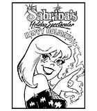 disegni sabrina strega da colorare