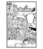 disegni sabrina strega da colorare