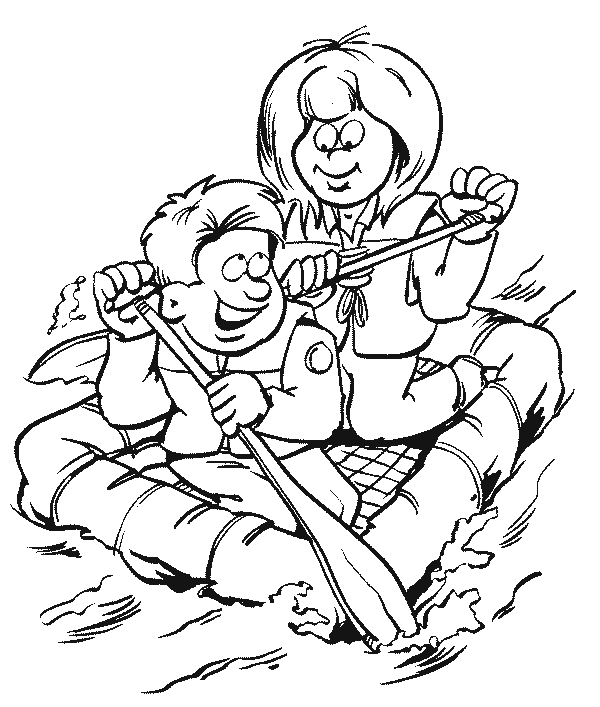 disegni scouts da colorare