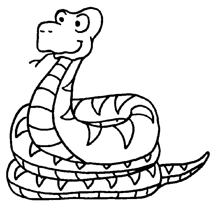 disegni serpenti da colorare