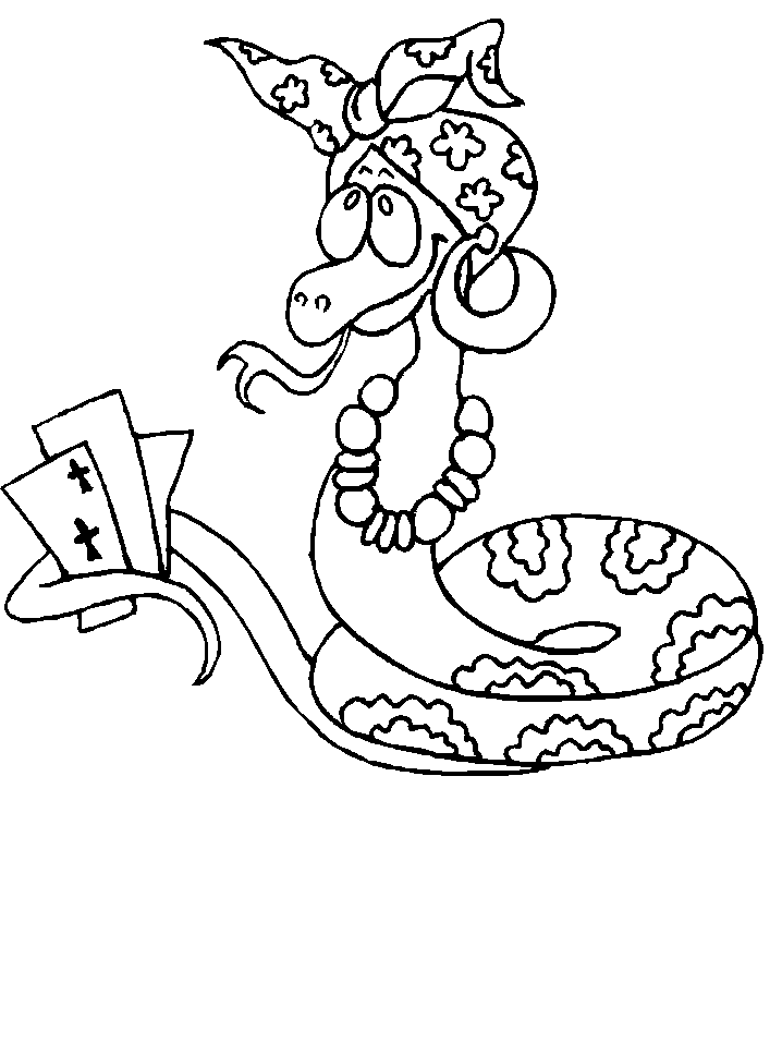 disegni serpenti da colorare