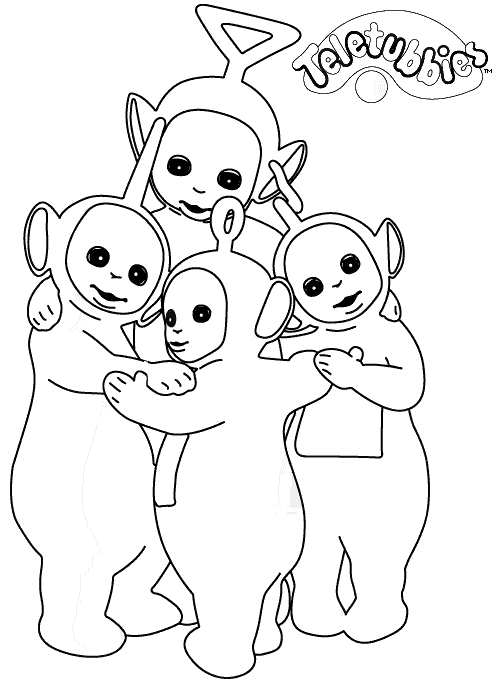 disegni teletubies da colorare