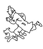 disegni tintin da colorare