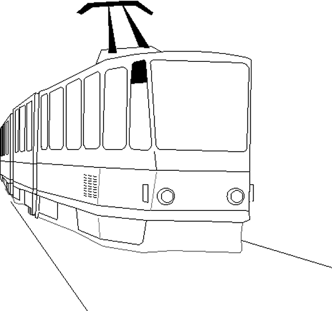 disegni treni da colorare