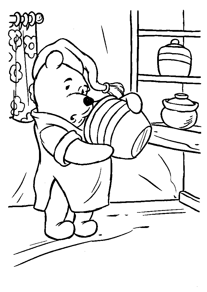 disegni winnie pooh da colorare