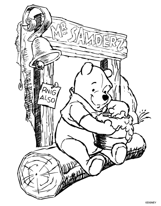 disegni winnie pooh da colorare
