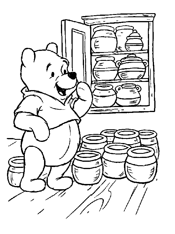 disegni winnie pooh da colorare
