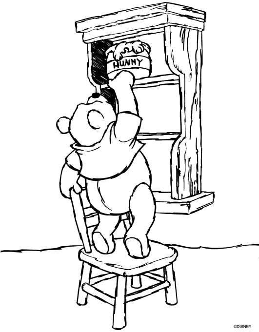 disegni winnie pooh da colorare