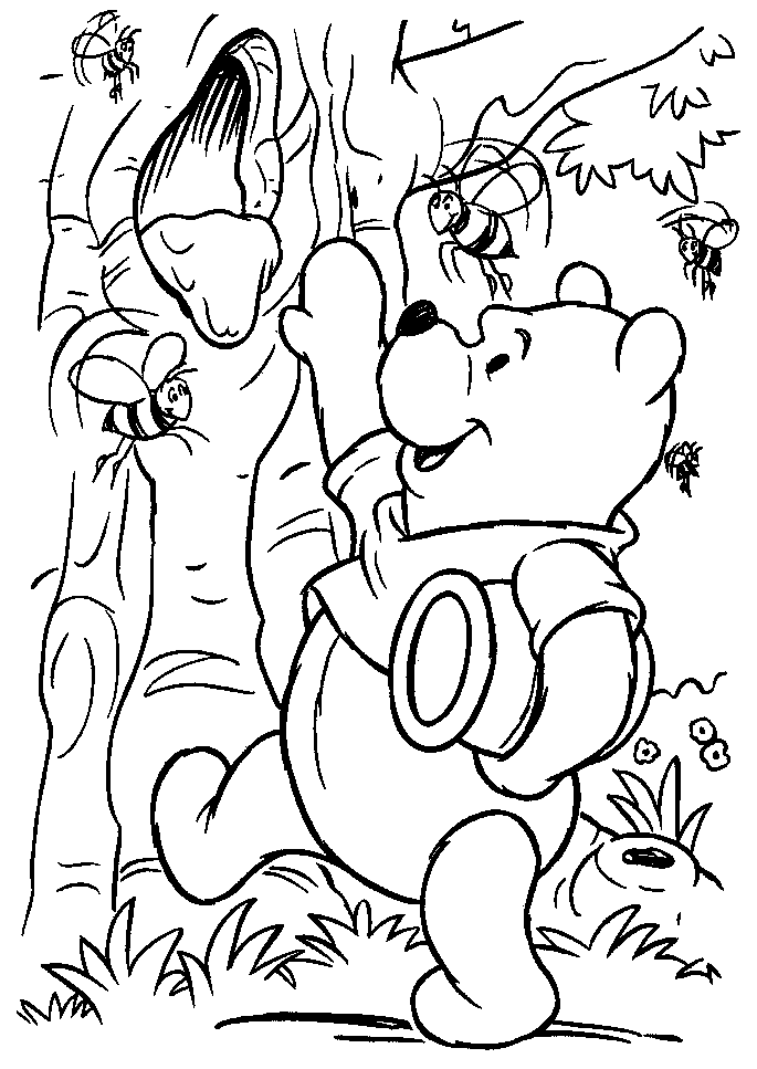 disegni winnie pooh da colorare