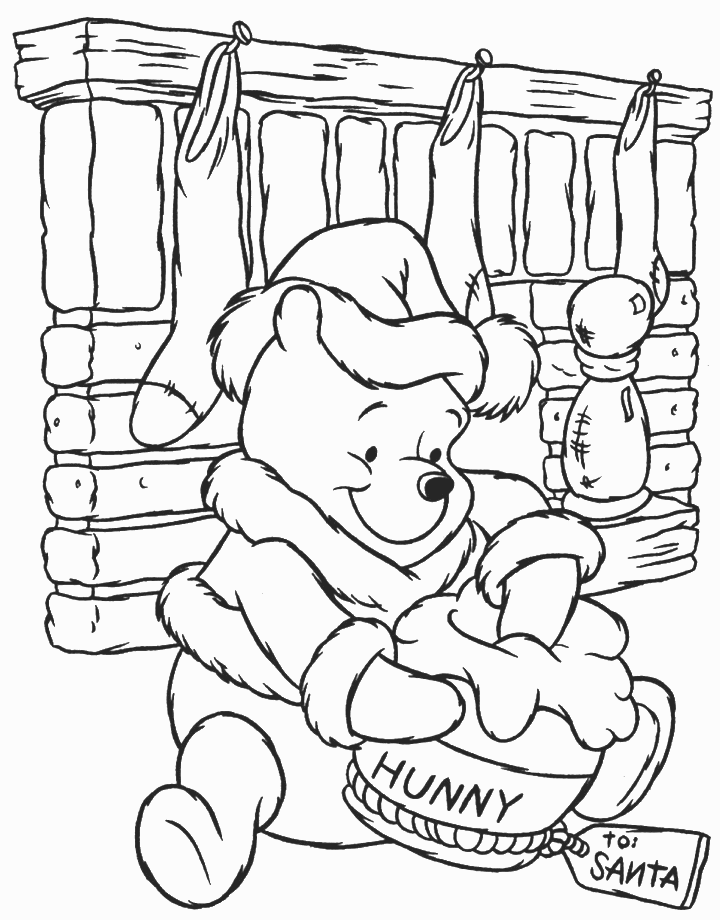 disegni winnie pooh da colorare