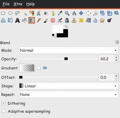 select the Gradient options