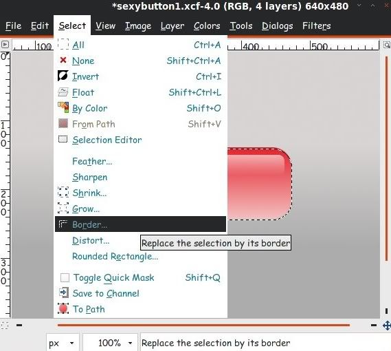 select border option