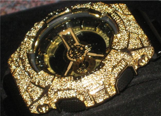 diamond g shock bezel