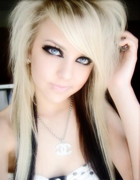 Scene Emo Hair Styles Specially Long Blond Emo Girls Hairstyles Fashion 