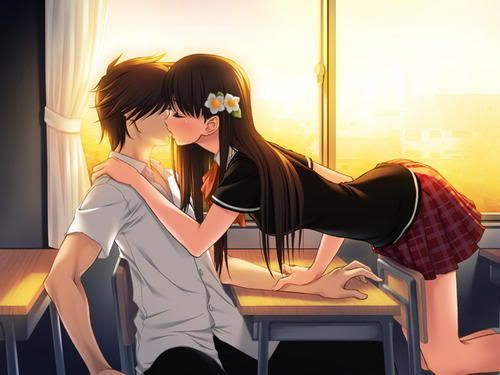 anime kissing scene. anime kissing scene. anime