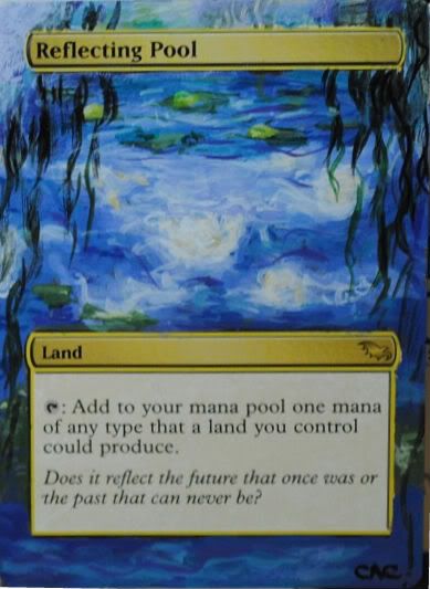 Reflecting Pool Altered Art Magic the Gathering MTG Art magic the gathering land art Reflecting Pool Magic the Gathering land art Commander land