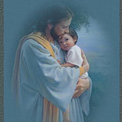 Jesus holding child Pictures, Images and Photos