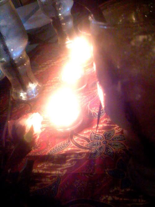candlelit table