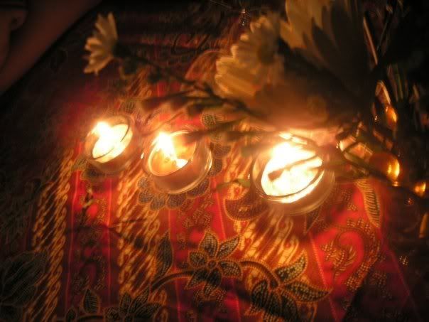 candlelit table