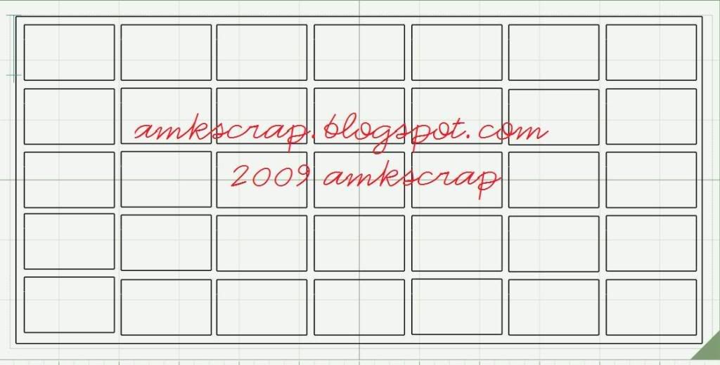 5 1/2 x 11 Baby Bug Blank Calendar Grid