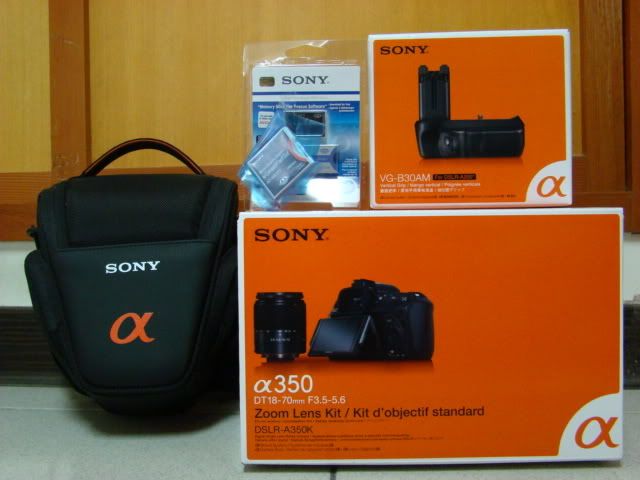 SONY DSLR-α350 開箱文