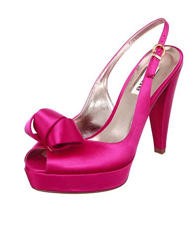 This pink version of almost my wedding shoes from Dune I tried them on 