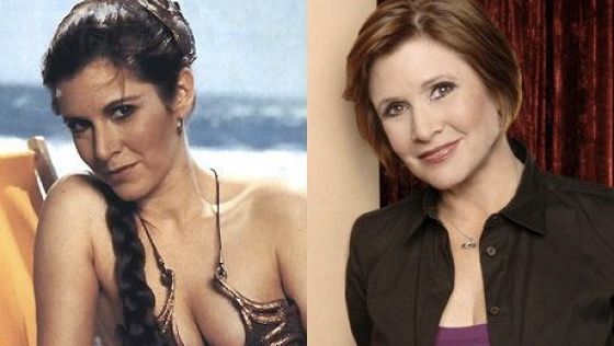 Carrie Fisher has debuted her new figure after losing 50lbs in nine months