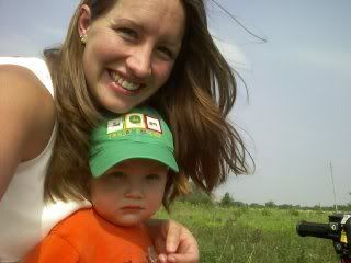 on 'tractor' in pasture