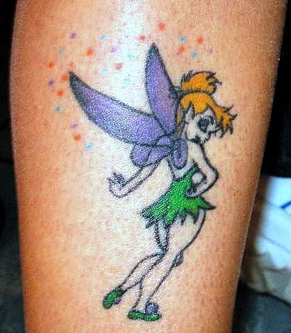 Design a tattoo of Tinkerbell