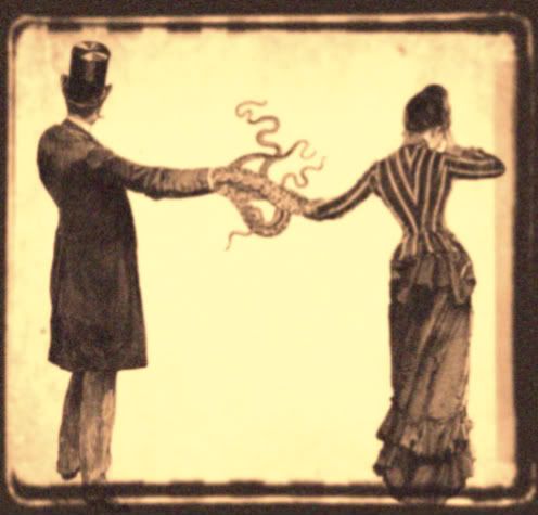 vintage couple w/ tenticles Pictures, Images and Photos