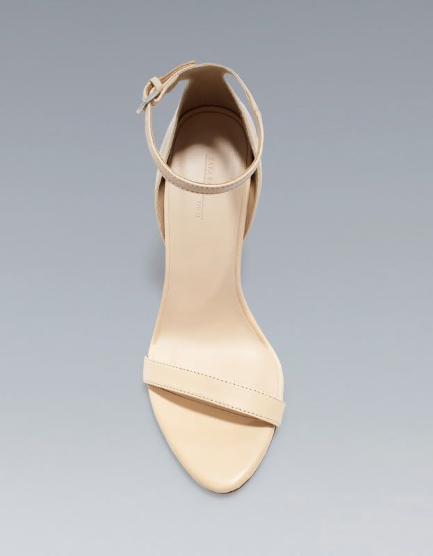 zara heeled leather sandals with thin straps