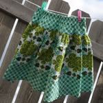 Gothic Floral Hopscotch Skirt Sz 7-10