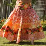 Pretty Persimmon Gypsy Skirt Sz M-XL