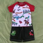 The Littlest Knight Short Set Sz 12-24mo*Matching TeeCee fitted available*