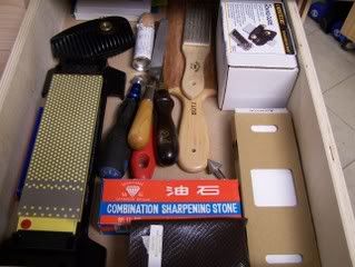 sharpening stone storage