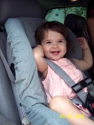 Summer in her carseat