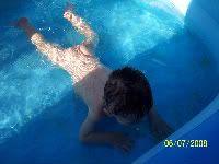 Chase swimming