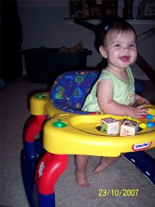 Summer in her walker