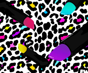 Lipstick and cheetah print Myspace Backgrounds