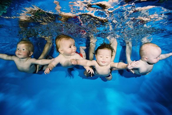babies in water